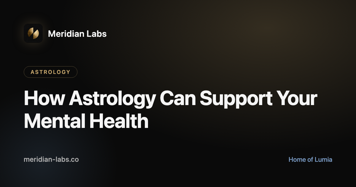 How Astrology Can Support Your Mental Health